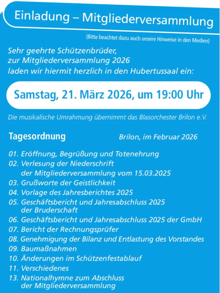 Mitgliederversammlung 2026