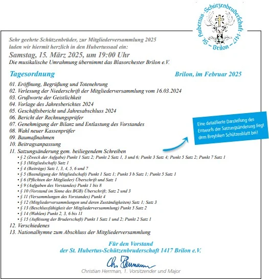 Mitgliederversammlung 2025