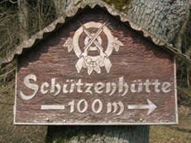 Schild der Schützenhütte