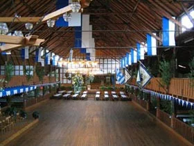 Innenansicht der Schützenhalle