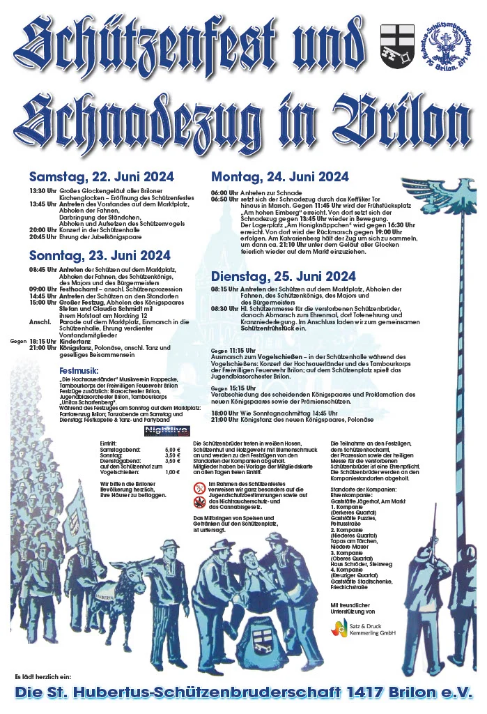 Schützenfestplakat 2024